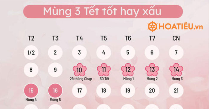 Mùng 3 Tết tốt hay xấu?