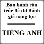 Bộ giáo dục ban hành cấu trúc đề thi đánh giá năng lực tiếng Anh