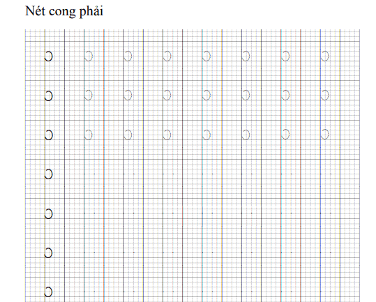 Nét cong phải