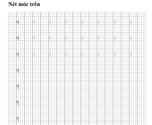 Nét móc trên