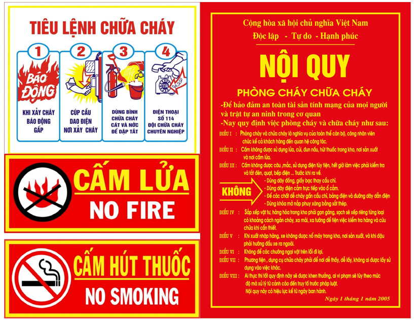 Nội quy phòng cháy chữa cháy