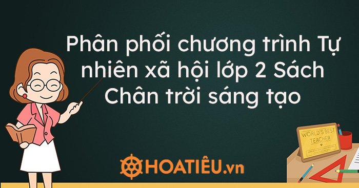 Phân phối chương trình Tự nhiên xã hội lớp 2 sách Chân trời sáng tạo