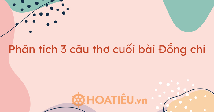 Top 3 bài phân tích 3 câu thơ cuối bài Đồng chí