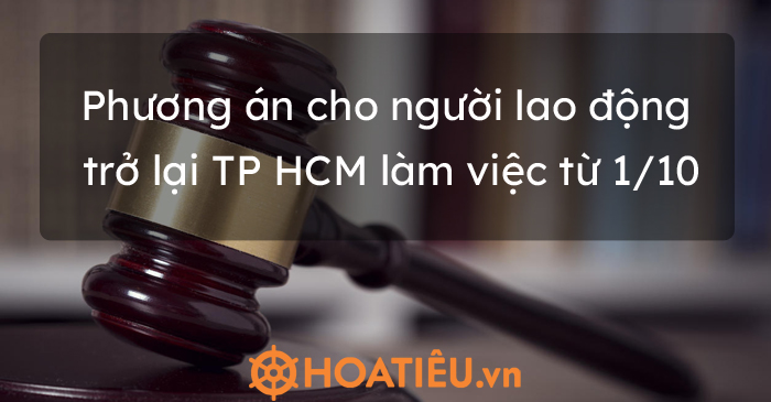 Phương án cho người lao động trở lại TP HCM làm việc từ 1/10