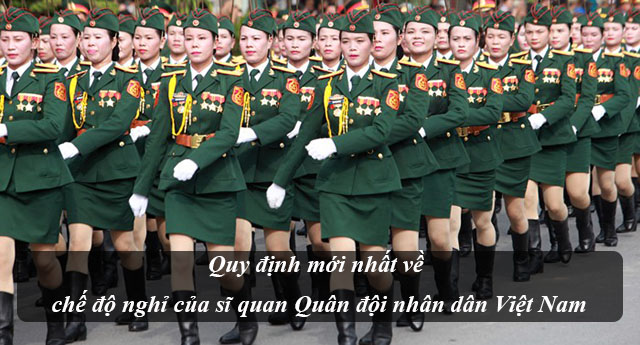 Quy định mới nhất về chế độ nghỉ của sĩ quan Quân đội nhân dân Việt Nam
