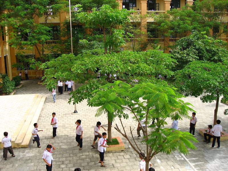 Top 10 bài tả cảnh sân trường giờ ra chơi