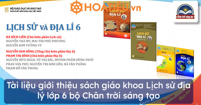 Tài liệu giới thiệu sách giáo khoa Lịch sử địa lý lớp 6 bộ Chân trời sáng tạo