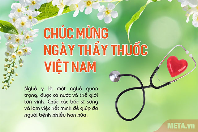 Thiệp mừng ngày thầy thuốc Việt Nam