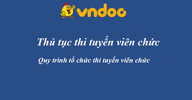 Thủ tục thi tuyển viên chức