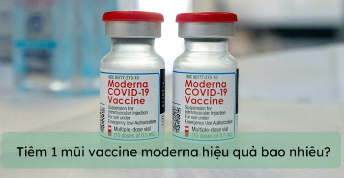 Tiêm 1 mũi vaccine Moderna hiệu quả bao nhiêu?
