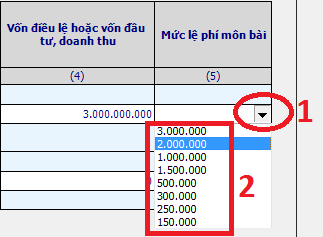 Tờ khai thuế môn bài mới nhất