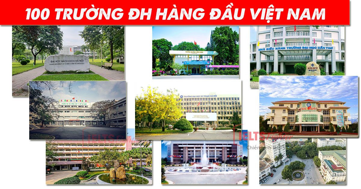 Xếp hạng: Top 100 trường Đại học đáng học nhất tại Việt Nam