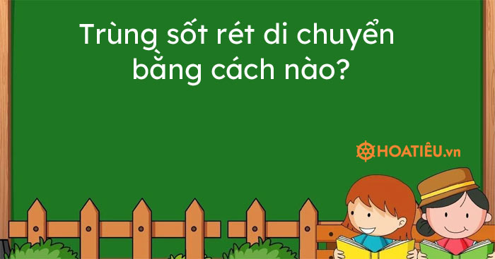 Trùng sốt rét di chuyển bằng cách nào?