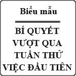Bí quyết giúp bạn vượt qua tuần thử việc đầu tiên