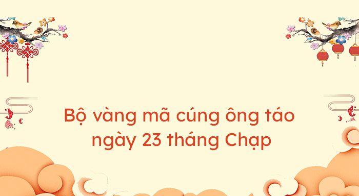 Vàng mã cúng ông Táo