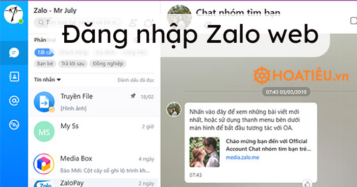 Zalo Web (chat.zalo.me) – Đăng nhập Zalo online
