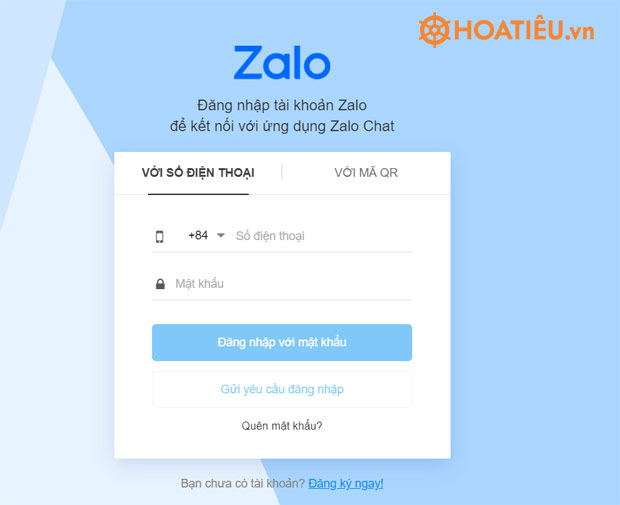 Đăng nhập Zalo online: Zalo Web (Chat.zalo.me) bằng số điện thoại